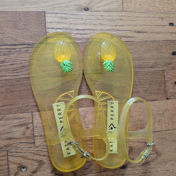 Katy Perry Collections Shoes - Katy Perry Collections Translucent Yellow Sandals